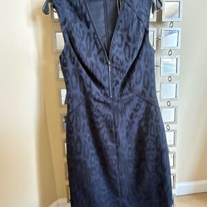 Rebecca Taylor Midnight Leopard Midi Dress